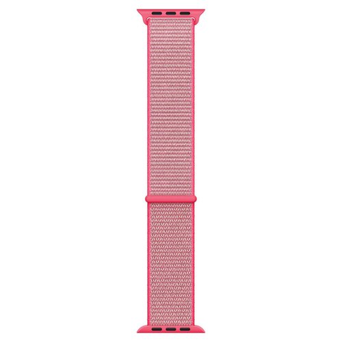 Microsonic Apple Watch Series 6 44mm Hasırlı Kordon Woven Sport Loop Pembe