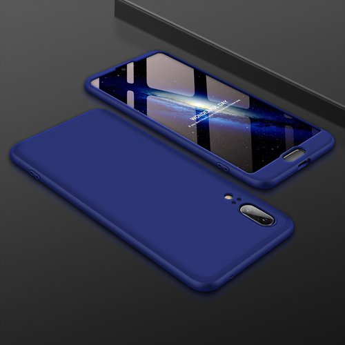 Microsonic Huawei P20 Kılıf Double Dip 360 Protective Lacivert