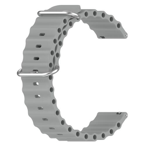 Microsonic Huawei Watch 5 46mm Kordon Ocean Band Gri