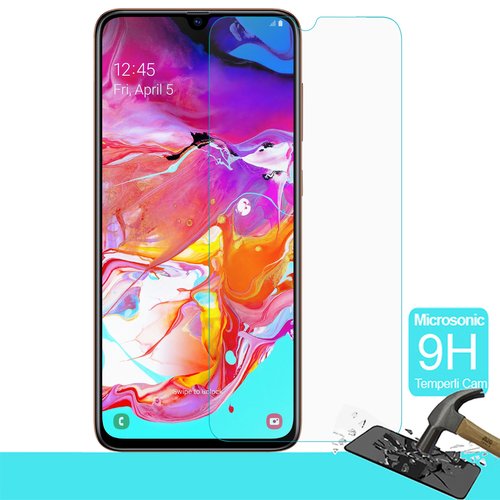 Microsonic Samsung Galaxy A70 Temperli Cam Ekran Koruyucu