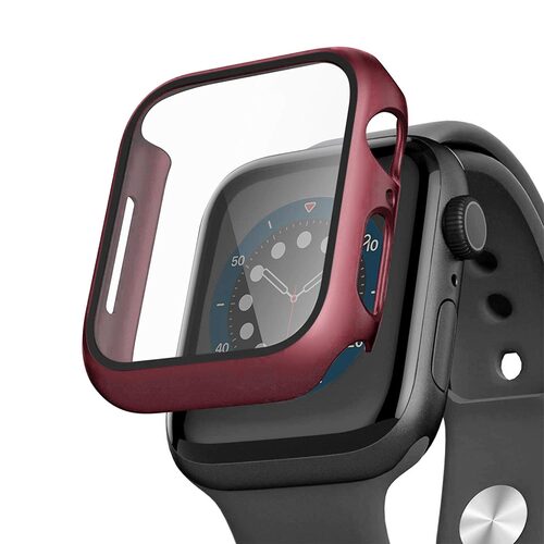 Microsonic Apple Watch Series 11 42mm Kılıf Matte Premium Slim WatchBand Bordo