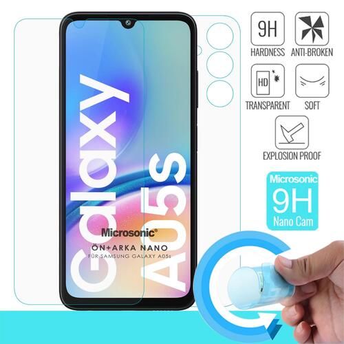 Microsonic Samsung Galaxy A05s Ön + Arka Nano Cam Ekran Koruyucu