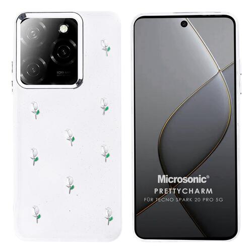 Microsonic TECNO Spark 20 Pro Kılıf PrettyCharm Tulip