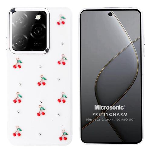 Microsonic TECNO Spark 20 Pro Kılıf PrettyCharm Cherry
