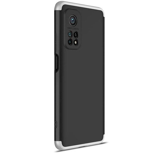 Microsonic Xiaomi Mi 10T Pro Kılıf Double Dip 360 Protective Siyah Gri