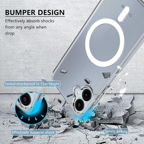 Microsonic Samsung Galaxy A07 Kılıf MagSafe Clear Sararmaz Şeffaf