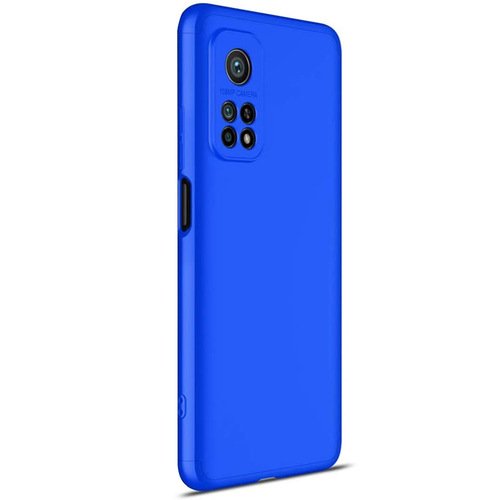 Microsonic Xiaomi Mi 10T Pro Kılıf Double Dip 360 Protective Mavi