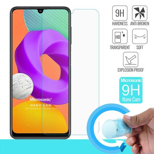 Microsonic Samsung Galaxy M22 Nano Glass Cam Ekran Koruyucu