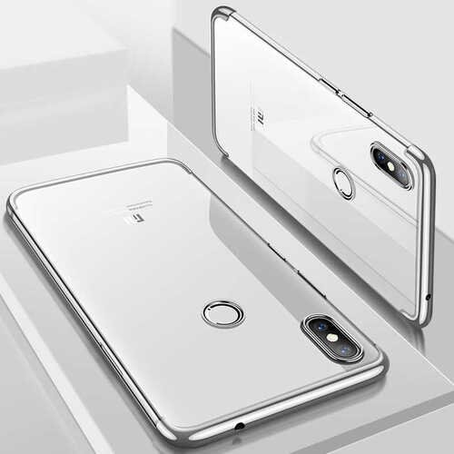 Microsonic Xiaomi Mi 8 Kılıf Skyfall Transparent Clear Gümüş