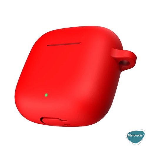 Microsonic Xiaomi Redmi Buds 3 Kılıf Askılı Mat Silikon Mavi