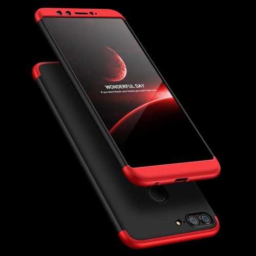 Microsonic Huawei P Smart Kılıf Double Dip 360 Protective Kırmızı