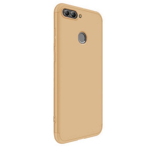 Microsonic Huawei P Smart Kılıf Double Dip 360 Protective Gold