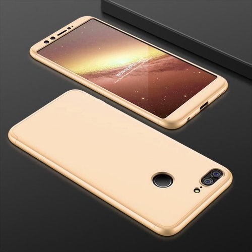 Microsonic Huawei P Smart Kılıf Double Dip 360 Protective Gold