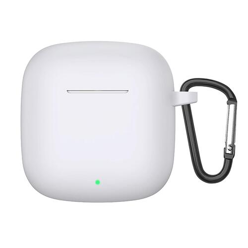 Microsonic Xiaomi Redmi Buds 3 Kılıf Askılı Mat Silikon Beyaz