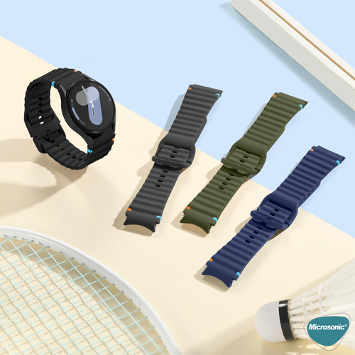 Microsonic Samsung Galaxy Watch FE Kordon ProMotion Sport Koyu Yeşil