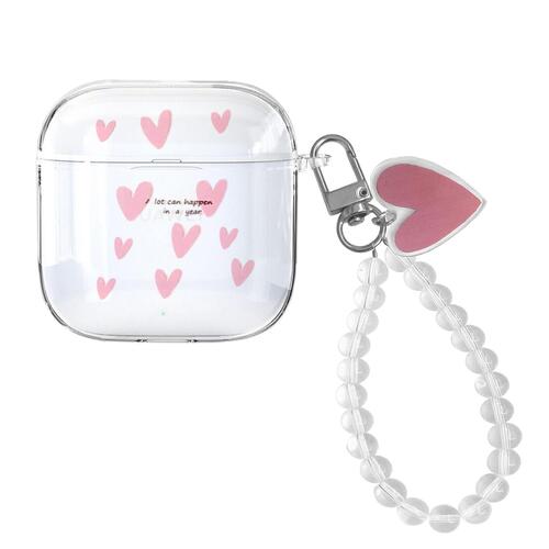 Microsonic Huawei FreeBuds SE 3 Kılıf Figure Series RosyHeart Şeffaf