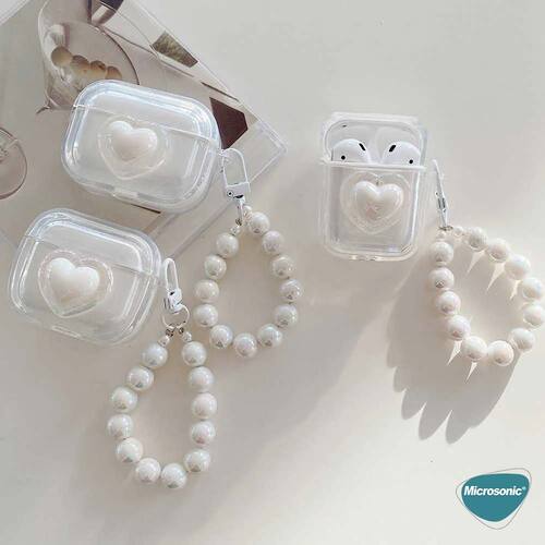Microsonic Huawei FreeBuds SE 3 Kılıf Figure Series RosyHeart Şeffaf