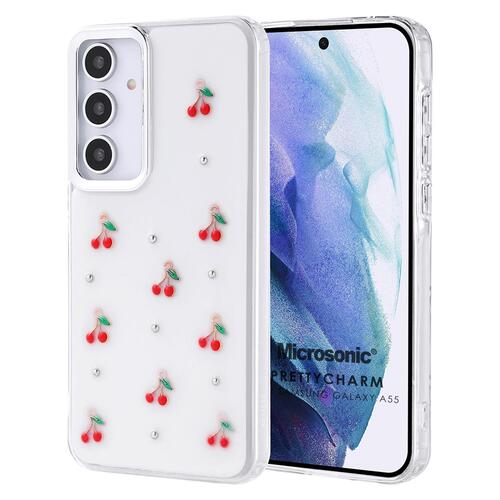 Microsonic Samsung Galaxy A55 Kılıf PrettyCharm Cherry