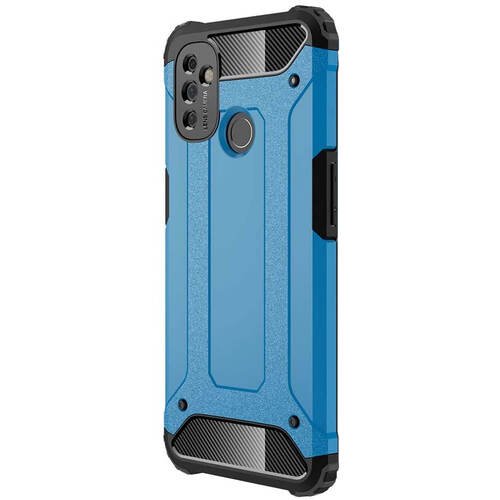 Microsonic OnePlus Nord N100 Kılıf Rugged Armor Mavi