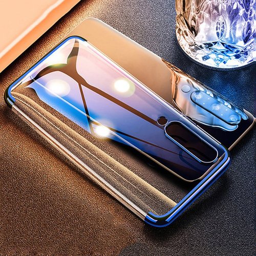 Microsonic Samsung Galaxy A30s Kılıf Skyfall Transparent Clear Gold