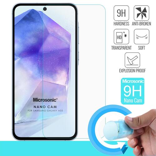 Microsonic Samsung Galaxy A55 Nano Glass Cam Ekran Koruyucu