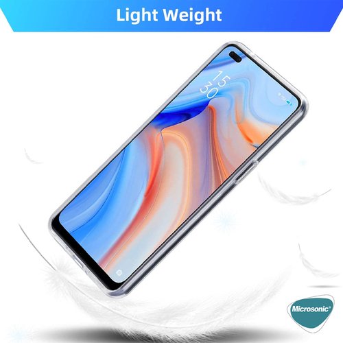 Microsonic Oppo Reno 5 5G Kılıf Transparent Soft Beyaz