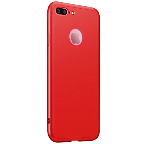 Microsonic Apple iPhone 8 Plus Kılıf Double Dip 360 Protective Kırmızı