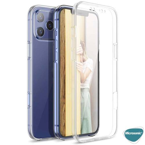 Microsonic Apple iPhone 17 Pro Max Kılıf 6 Tarafı Tam Full Koruma 360 Clear Soft Şeffaf