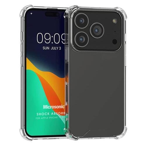 Microsonic Apple iPhone 17 Pro Kılıf Shock Absorbing Şeffaf