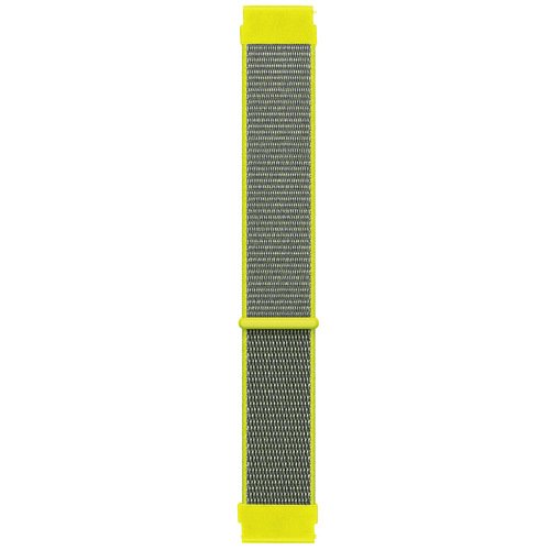 Microsonic Huawei Watch 5 46mm Hasırlı Kordon Woven Sport Loop Sarı