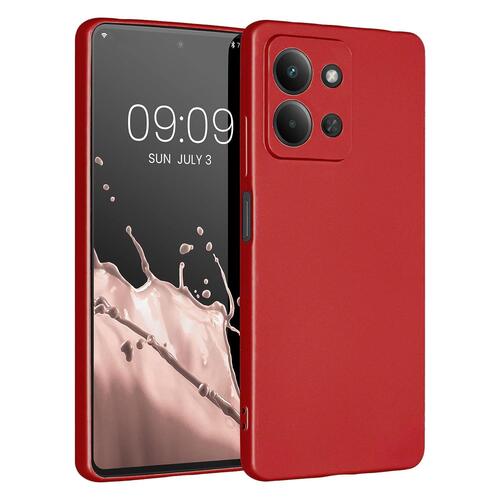 Microsonic Matte Silicone Xiaomi Redmi 15C Kılıf Kırmızı