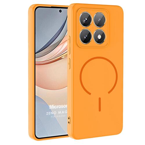 Microsonic Xiaomi 14T Pro Kılıf Zeno MagSafe Turuncu