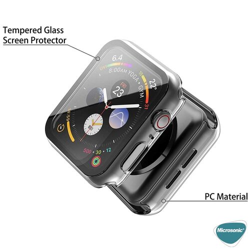 Microsonic Apple Watch Series 11 42mm Kılıf Clear Premium Slim WatchBand Şeffaf