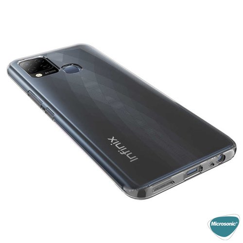 Microsonic Infinix Hot 10T Kılıf Transparent Soft Şeffaf