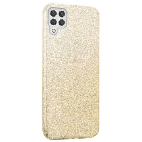 Microsonic Samsung Galaxy M22 Kılıf Sparkle Shiny Gold