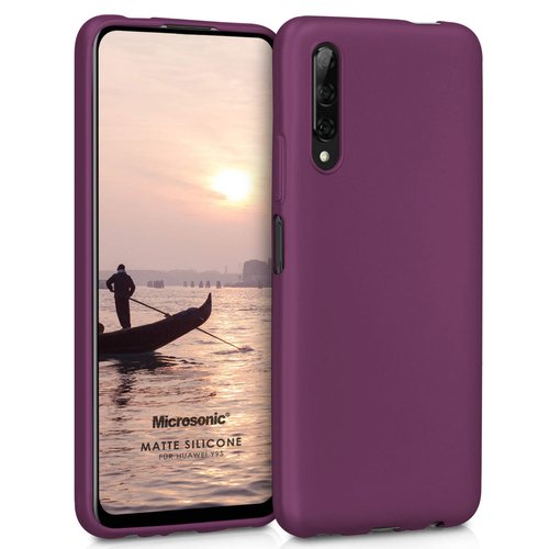 Microsonic Matte Silicone Huawei Y9S Kılıf Mor