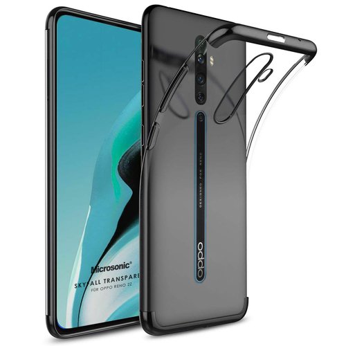 Microsonic Oppo Reno 2Z Kılıf Skyfall Transparent Clear Siyah