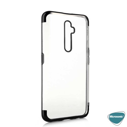 Microsonic Oppo Reno 2Z Kılıf Skyfall Transparent Clear Siyah