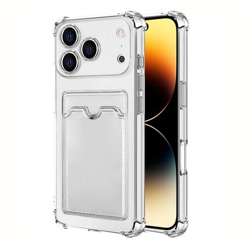 Microsonic Apple iPhone 17 Pro Card Slot Shock Kılıf Şeffaf