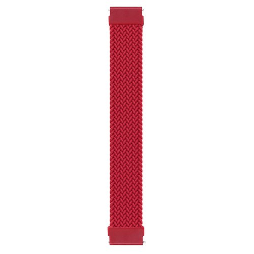 Microsonic Huawei Watch 5 46mm Kordon, (Medium Size, 155mm) Braided Solo Loop Band Kırmızı