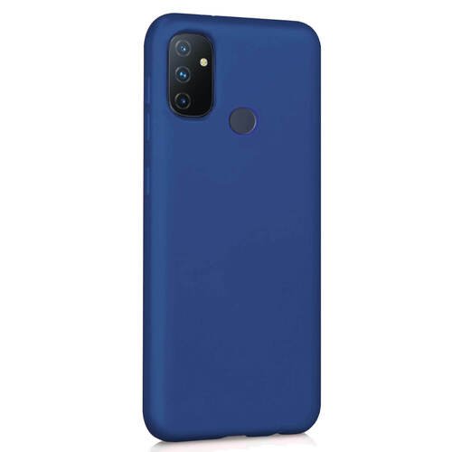 Microsonic Matte Silicone OnePlus Nord N100 Kılıf Lacivert