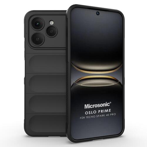 Microsonic TECNO Spark 40 Kılıf Oslo Prime Siyah