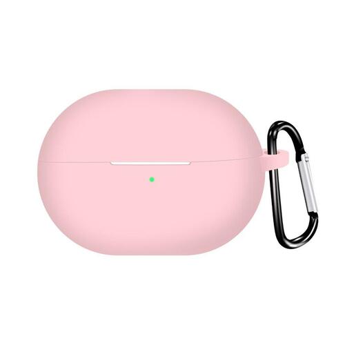 Microsonic Huawei FreeBuds Pro 4 Kılıf Askılı Mat Silikon Pembe