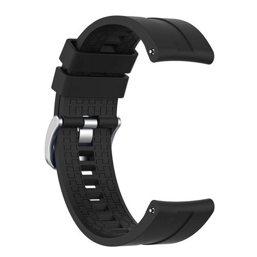 Microsonic Huawei Watch 5 46mm Kordon, Silicone RapidBands Siyah