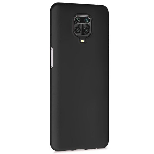 Microsonic Matte Silicone Xiaomi Redmi Note 9 Pro Max Kılıf Siyah