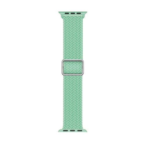 Microsonic Apple Watch Series 6 40mm Kordon Braided Loop Band Yeşil