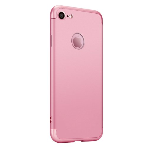 Microsonic Apple iPhone 6S Plus Kılıf Double Dip 360 Protective Rose Gold