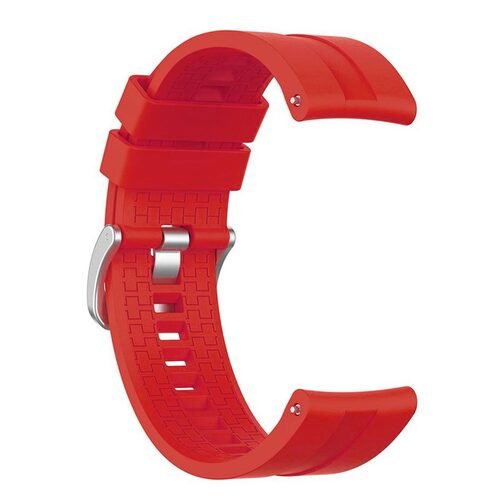 Microsonic Huawei Watch 5 46mm Kordon, Silicone RapidBands Kırmızı