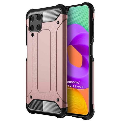 Microsonic Samsung Galaxy M22 Kılıf Rugged Armor Rose Gold