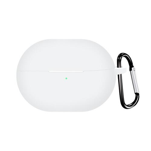 Microsonic Huawei FreeBuds Pro 4 Kılıf Askılı Mat Silikon Beyaz